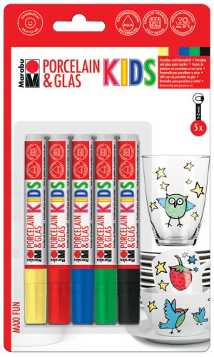 Marabu Marqueurs 'Porcelaine & verre KIDS', MAXI FUN