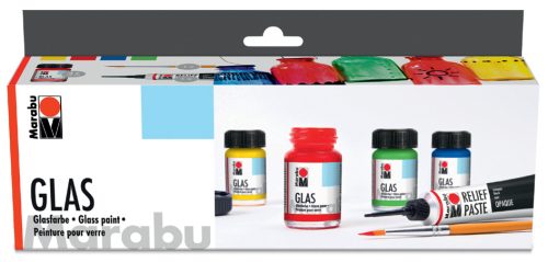 Marabu Peinture pour verre 'Glas', kit de démarrage