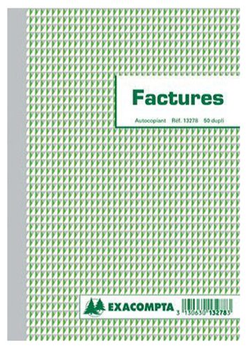 EXACOMPTA Manifold 'Factures', 210 x 135 mm, dupli