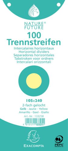 EXACOMPTA Intercalaires Premium, 105 x 240 mm, bleu