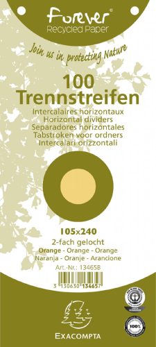 EXACOMPTA Fiches intercalaires, 105 x 240 mm, assorti