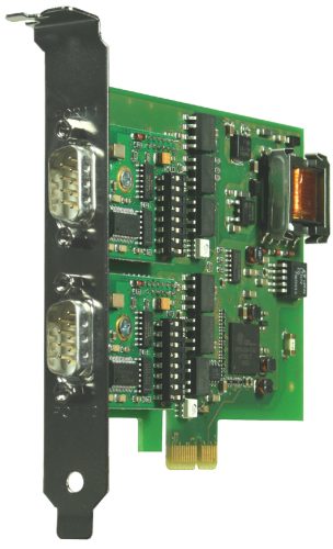 W&T carte PCI Express 2xRS232/422/485, isolation galvanique