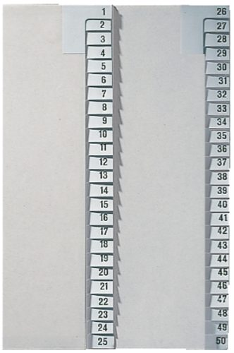 LEITZ Intercalaires en papier naturel, numéroté, A4+, 1-25