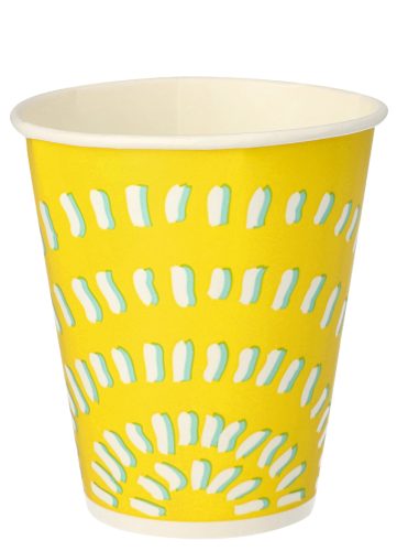 STARPAK Gobelet en carton, 0,3 l, par 100, jaune