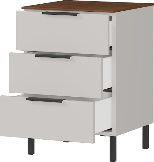 GERMANIA Console de nuit GW-CALIFORNIA, cachemire/noyer