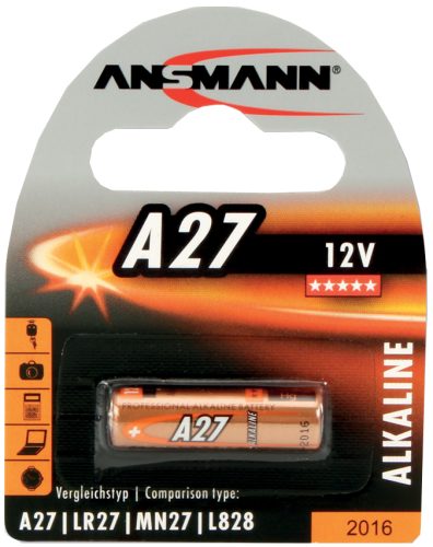 ANSMANN Pile alcaline A27, 12 Volt, blister de 1