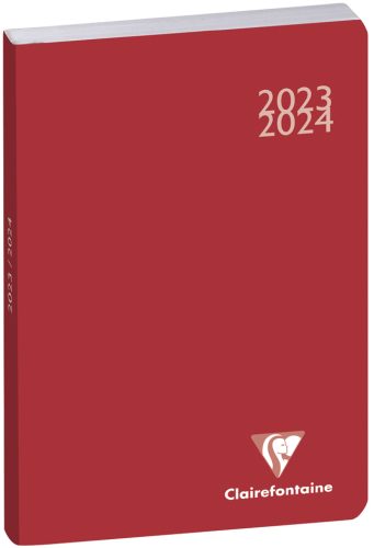 Clairefontaine Agenda scolaire Work & After 2025/2026, rouge