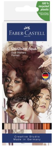 FABER-CASTELL Marqueur aquarelle GOLDFABER, étui Portrait