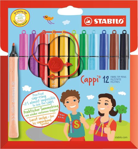 STABILO Feutre Cappi, étui en carton de 12