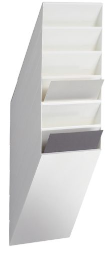 DURABLE Set porte-brochures mural 'FLEXIBOXX 6', A4, blanc
