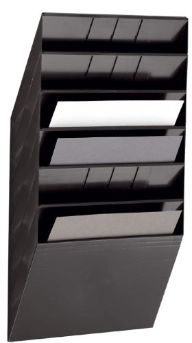 DURABLE Set porte-brochures mural 'FLEXIBOXX 6', A4, noir
