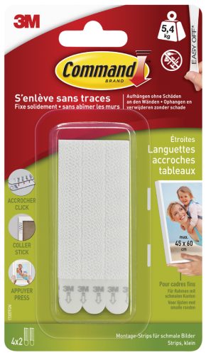 3M Command Languettes de fixation pour cadres, taille M