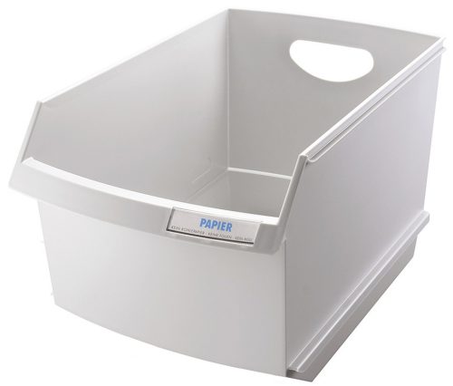 HAN Bac à papier LOGO-DRIVE, polystyrène, 25 litres, gris