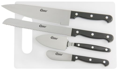 Clauss Ensemble de couteaux avec planche à découper,5 pièces