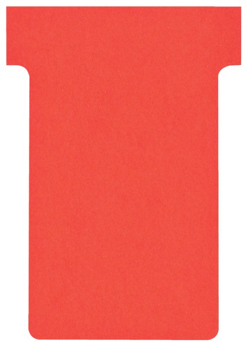 nobo Fiche T, indice 4 / 124 mm, 170 g/m2, rouge