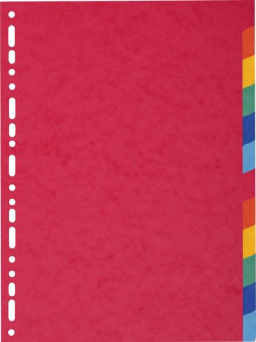 EXACOMPTA Intercalaires en carton, A4 Maxi, 12 touches