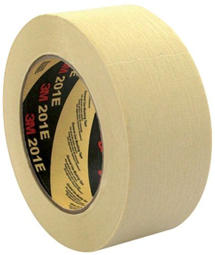 3M Ruban adhésif crêpé 201E, 48 mm x 50 m, papier, beige