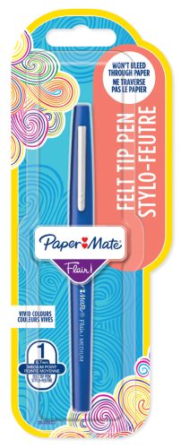 Paper:Mate Stylo feutre Flair, blister de 1, bleu