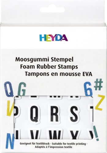 HEYDA Set tampons caoutchouc mousse 'lettres & chiffres', II
