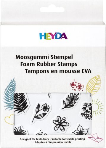 HEYDA Set de tampons caoutchouc mousse 'ornements'