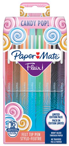 Paper:Mate Stylo feutre Flair 'Candy Pop', pochette de 16