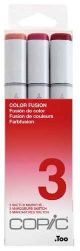 COPIC Marqueur sketch, kit de 3 'Color Fusion 3'