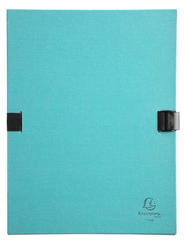 EXACOMPTA Chemise à dos extensible N'CLIP, A4, turquoise