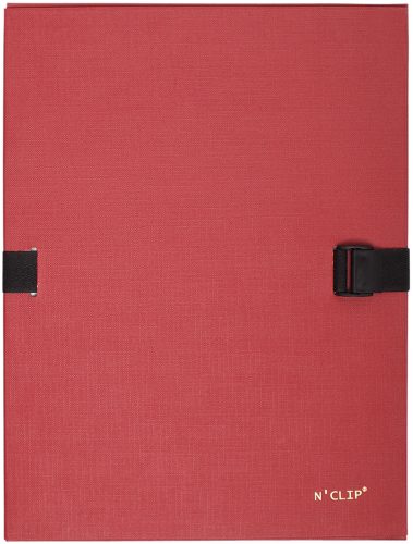 EXACOMPTA Chemise à dos extensible N'CLIP, A4, rouge