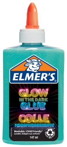 ELMER'S Colle liquide Glow in the Dark, 147 ml, bleu