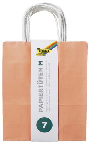folia Sacs cadeaux 'Trend', papier kraft, 180 x 80 x 210 mm