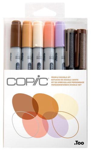 COPIC Marqueur ciao, kit de 7 'Doodle Kit Peopel'
