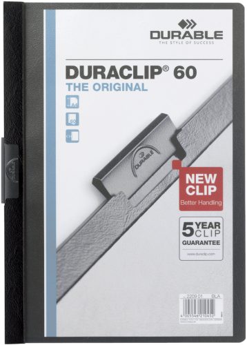 DURABLE Chemise à clip DURACLIP ORIGINAL 60, A4, noir