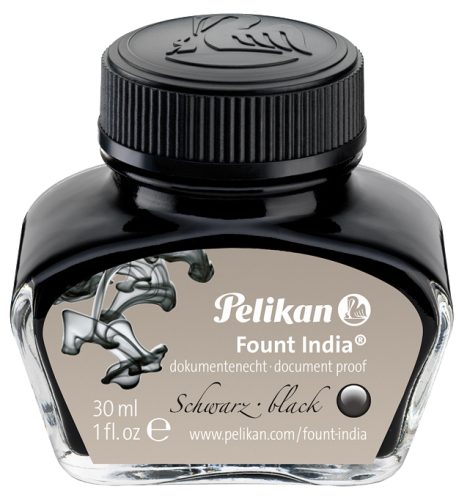Pelikan Encre 'Fount India', noir, dans un flacon