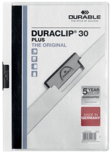 DURABLE Chemise de présentation à clip DURACLIP 30 PLUS, A4