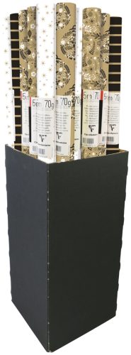 Clairefontaine Papier cadeau de Noël 'Black Holly'