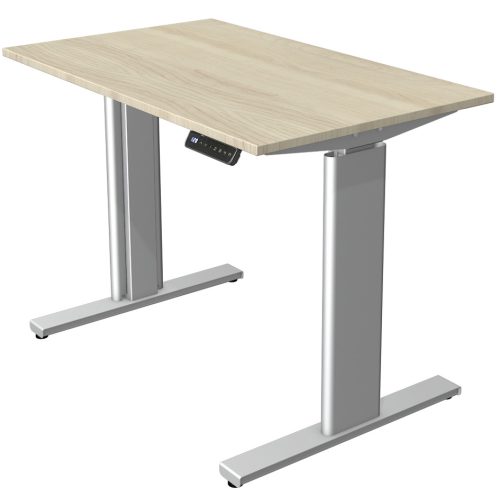 kerkmann Table de bureau assis-debout Move 3 tube, érable