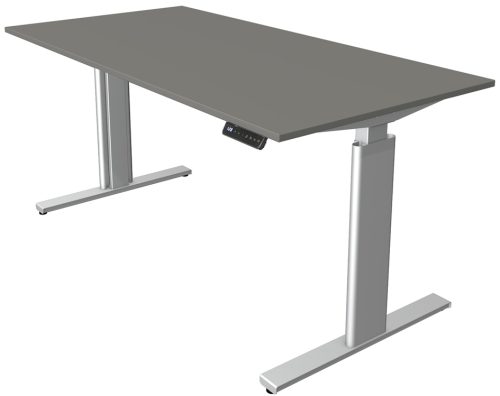 kerkmann Table de bureau assis-debout Move 3 tube, graphite