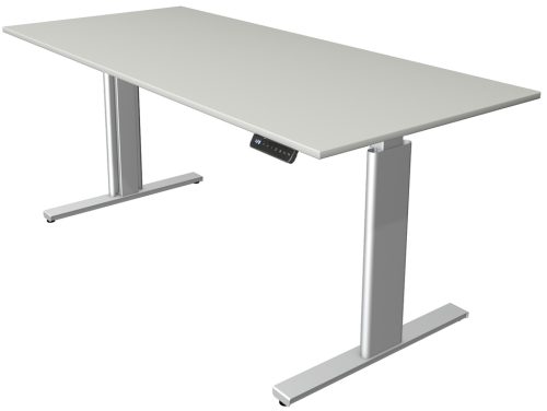 kerkmann Table de bureau assis-debout Move 3 tube,gris clair
