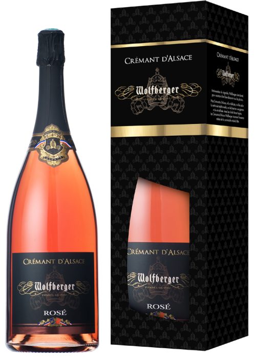 Wolfberger Coffret de Crémant d'Alsace rosé, brut, Magnum