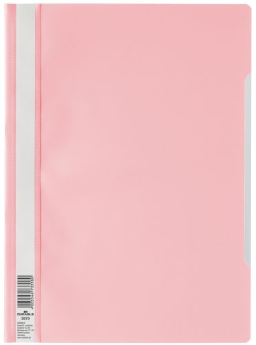 DURABLE Chemise à lamelle, A4, en PP, rose