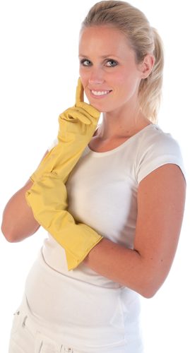 HYGOSTAR Gant universel en latex Bettina, S, jaune