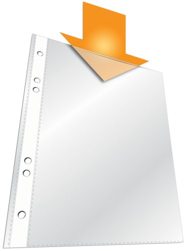 DURABLE Pochette perforée, A5, PP, transparent, 0,06 mm