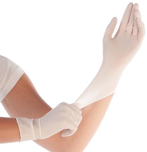 HYGOSTAR Gant synthétique Elastic, L, sans poudre, blanc