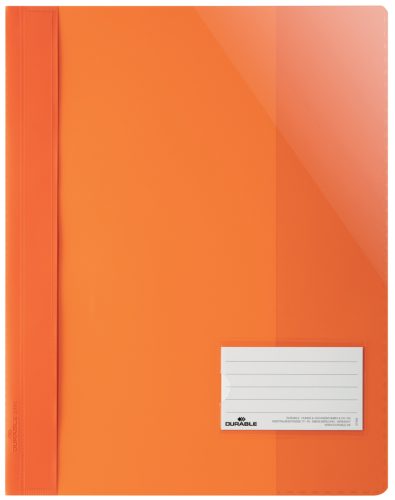 DURABLE Chemise à lamelle extra large, A4+, PVC, orange