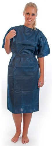 HYGOSTAR Blouse de patient PP, PP non tissé, taille XL, bleu