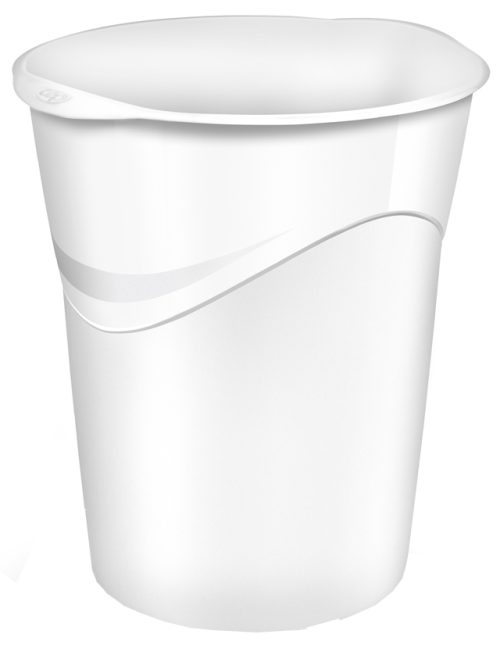 CEP Corbeille à papier GLOSS, 14 litres, blanc polaire