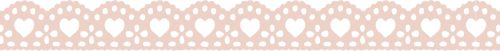 folia Bordure décorative décor Washi 'PETITS COEURS', rose