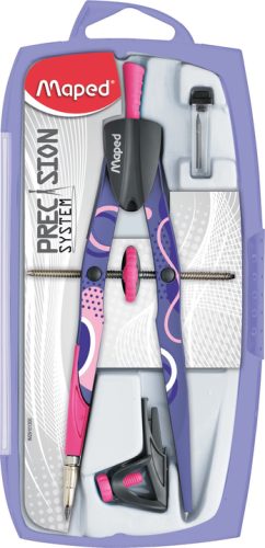 Maped Coffret compas PRECISION SYSTEM FANCY, 3 pièces