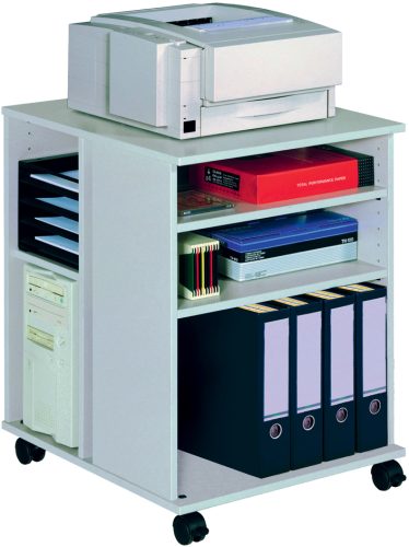 DURABLE Desserte de bureau '74/59' ouvert, 6 étagères, gris