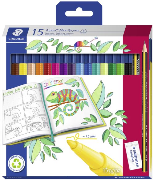 STAEDTLER Feutre triplus color, pack promo de 15